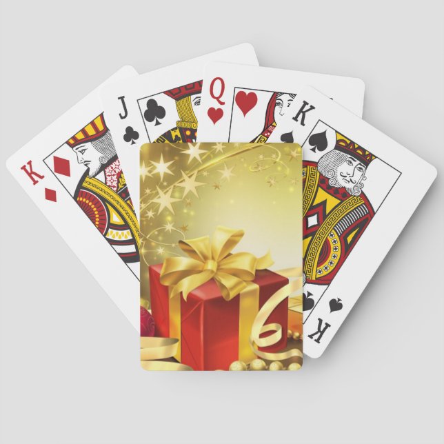 Happy holidays playing cards (Back)