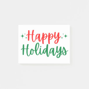 Happy Holidays Post-it Notes