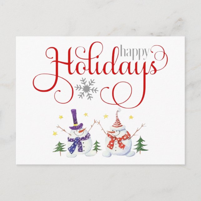 Happy Holidays Postcard  (Front)
