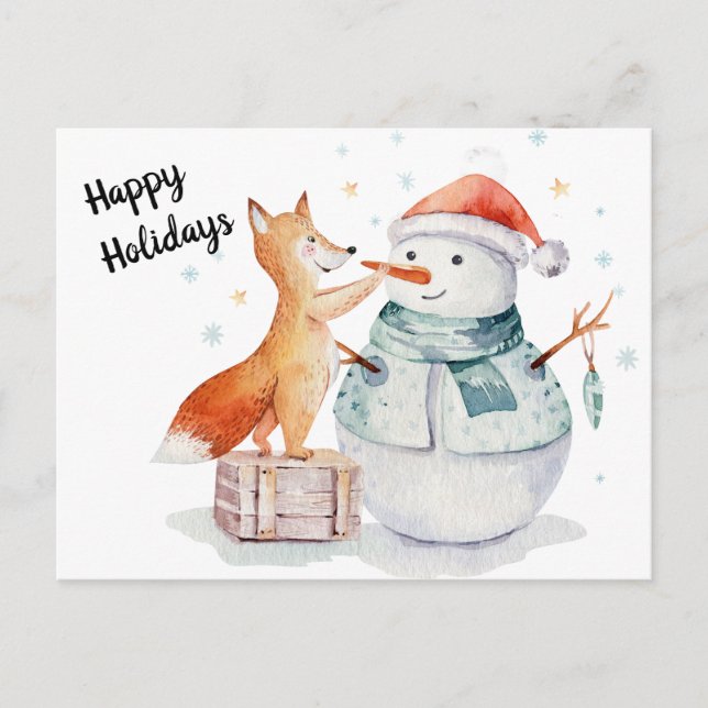 Happy Holidays Postcard (Front)
