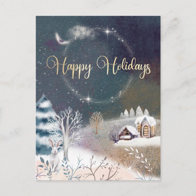 Happy Holidays Postcard (Front)