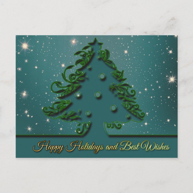 happy holidays postcard (Front)