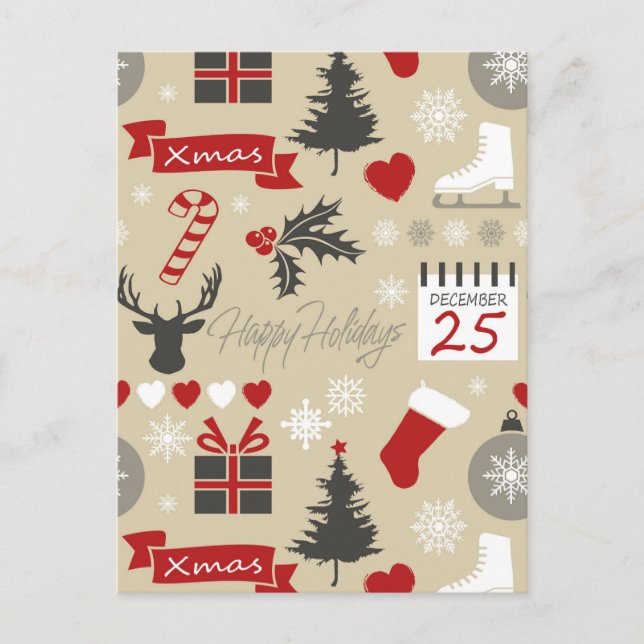 Happy Holidays Postcard (Front)