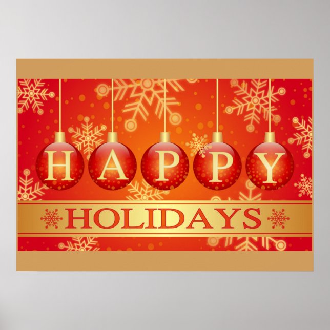 HAPPY HOLIDAYS POSTER (Front)