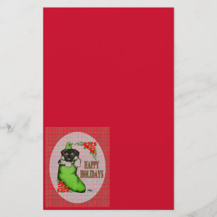 Happy Holidays Puppy Stationery