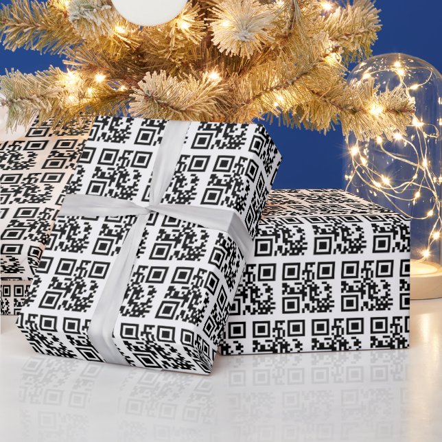 Happy Holidays QR Code Wrapping Paper (Holidays)