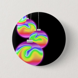 Happy Holidays Rainbow 6 Cm Round Badge