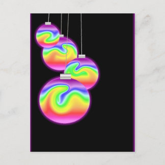 Happy Holidays Rainbow Holiday Postcard