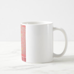 Happy Holidays Red Glitter heart design Coffee Mug