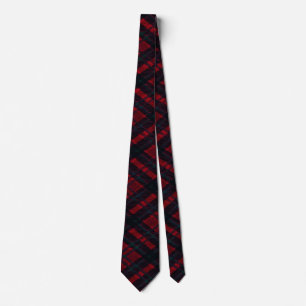 Happy Holidays Red Plaid Tie