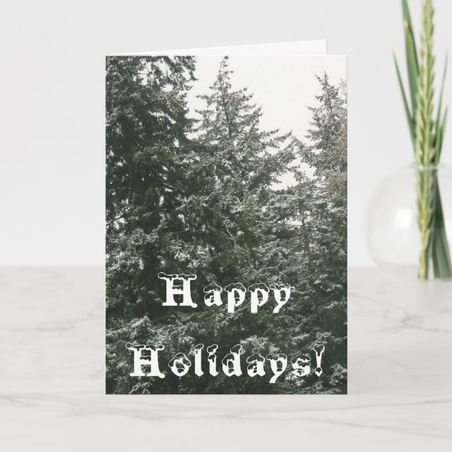 Happy Holidays Remembering Our Connections Card (Front)