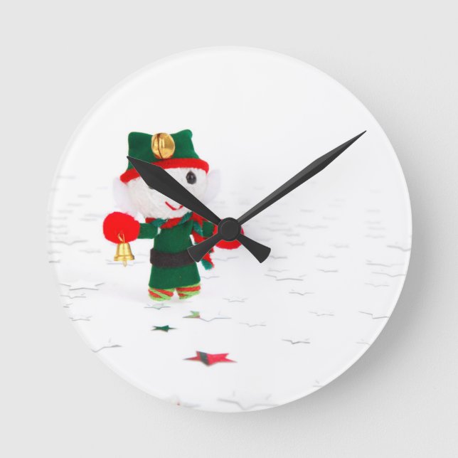 HAPPY HOLIDAYS ROUND CLOCK (Front)