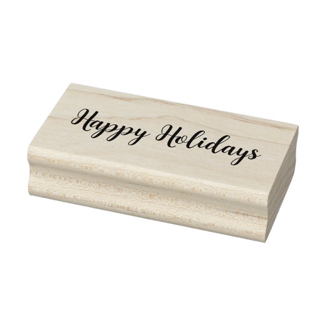Happy Holidays Rubber Stamp (Stamp)