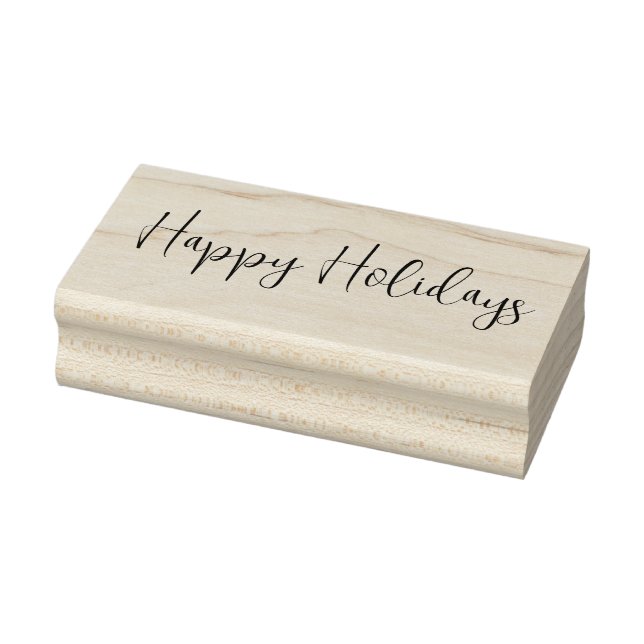 Happy Holidays Rubber Stamp (Stamp)