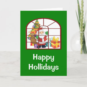 Happy Holidays Santa Card