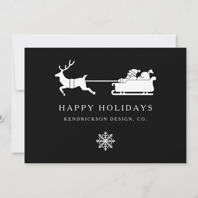 HAPPY HOLIDAYS SANTA CLAUS Corporate Business (Front)