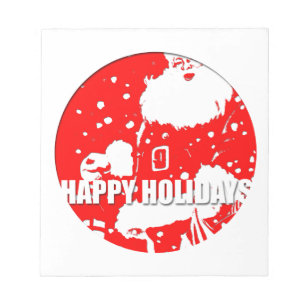 Happy Holidays - Santa Claus - Notepad