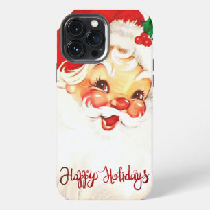 Happy Holidays,Santa Claus Retro  iPhone 13 Pro Max Case