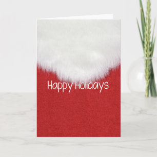 Happy Holidays Santa's Beard Holiday Card