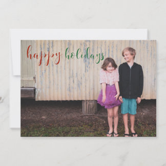 Happy Holidays Script Card