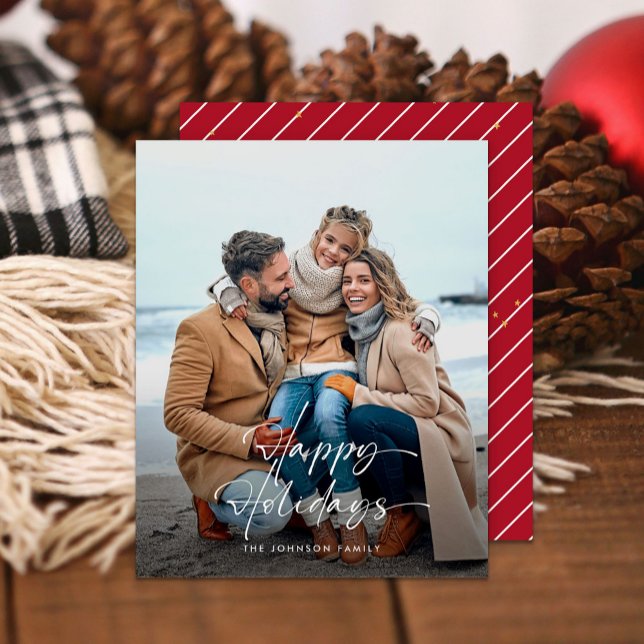 Happy Holidays Script Photo Budget Card (Creator Uploaded)