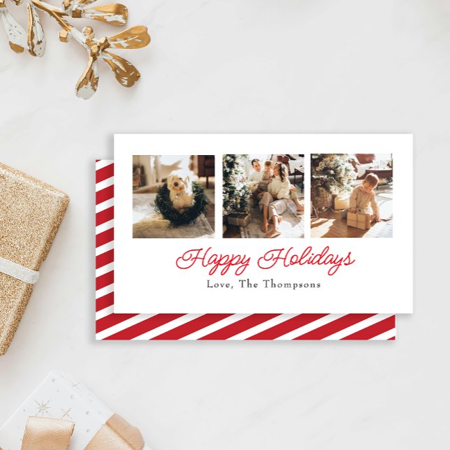 Happy Holidays Script - Triple Photo Card (Creator Uploaded)