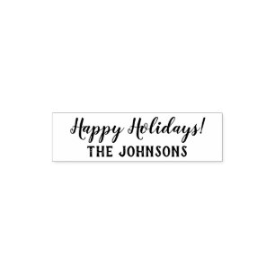 Happy Holidays self inking stamp for Christmas