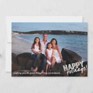 Happy Holidays Sketch Holiday Card