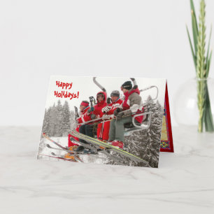 Happy Holidays, Ski life Holiday Card