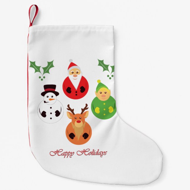 Happy Holidays! Small Christmas Stocking (Front)
