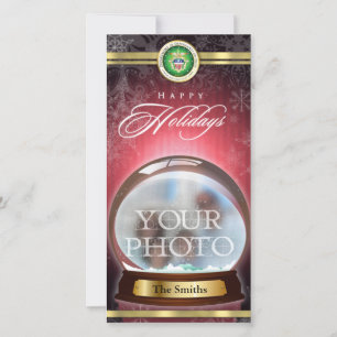 Happy Holidays Snow Globe Holiday Card