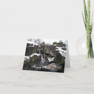 Happy Holidays Snow Skansen Sweden Holiday Card