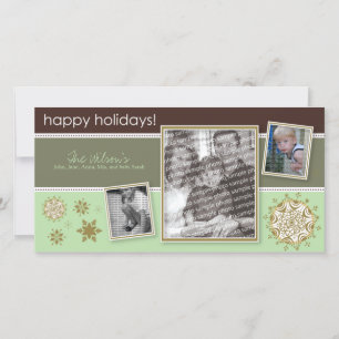 Happy Holidays Snowflake Sweet 3-Photo :: 06 Holiday Card