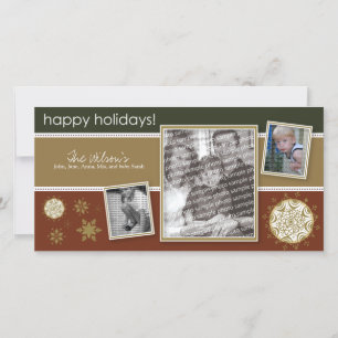 Happy Holidays Snowflake Sweet 3-Photo :: 07 Holiday Card