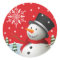 Happy Holidays Snowman Stickers