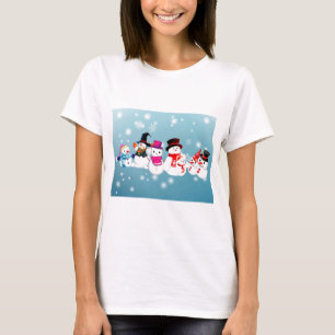 Happy Holidays Snowmen T-Shirt