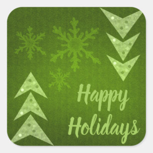 Happy Holidays! Square Sticker