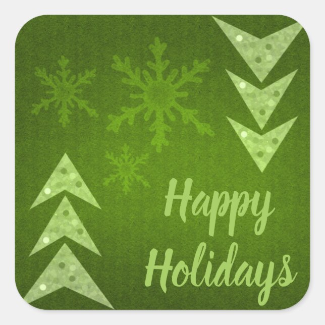 Happy Holidays! Square Sticker (Front)