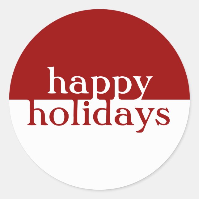 Happy Holidays Sticker (Front)
