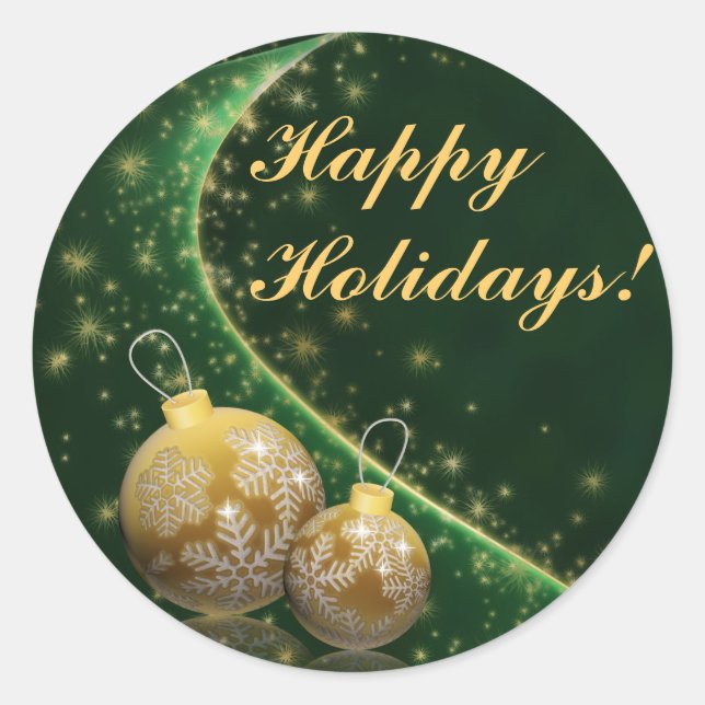 Happy Holidays Sticker (Front)
