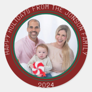 Happy Holidays Sticker - Festive Holiday