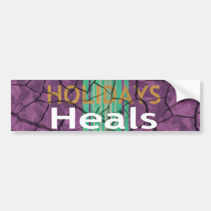 Happy Holidays. Template Car Bumper Sticker