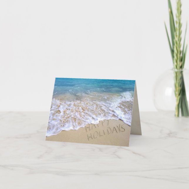 Happy Holidays Thank You business Card (Front)