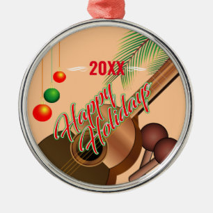 Happy Holidays / THE YEAR Metal Tree Decoration