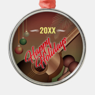Happy Holidays / THE YEAR Metal Tree Decoration