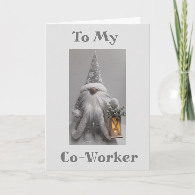 HAPPY HOLIDAYS TO **MY CO-WORKER** HOLIDAY CARD (Front)