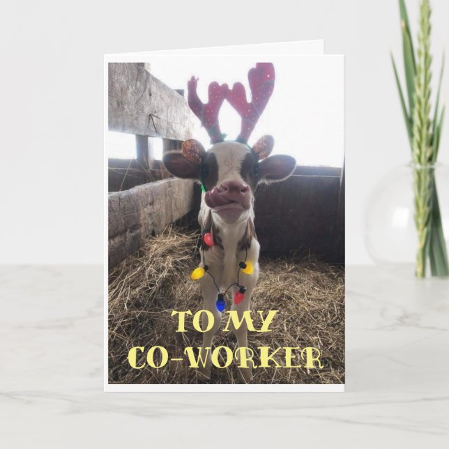 HAPPY HOLIDAYS TO **MY CO-WORKER** HOLIDAY CARD (Front)
