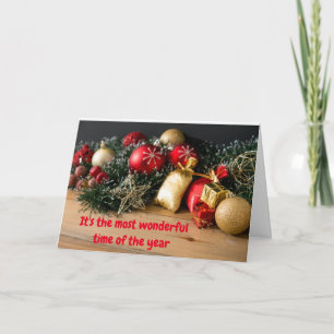 **HAPPY HOLIDAYS** TO THE MOST WONDERFUL FRIENDS HOLIDAY CARD