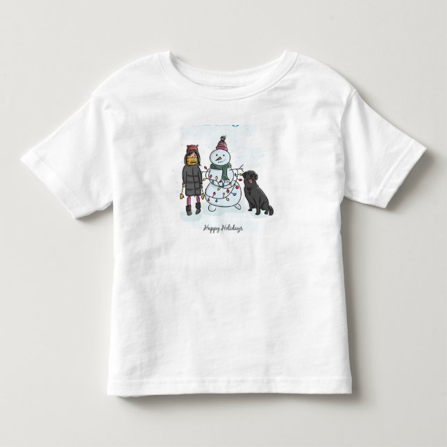 Happy Holidays Toddler T-Shirt (Front)