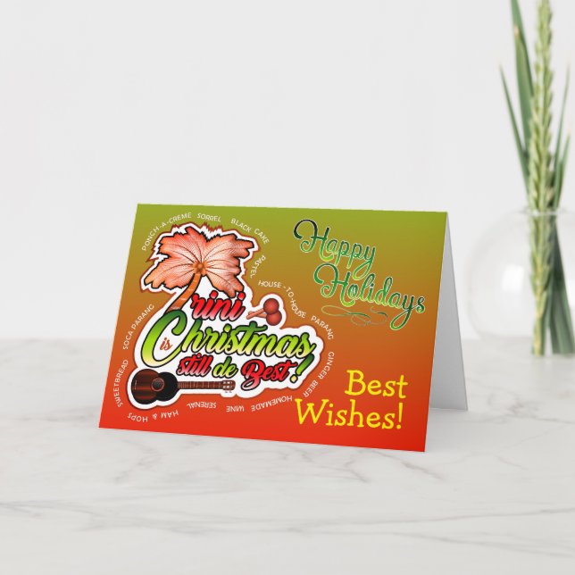 Happy Holidays / Trini Christmas Holiday Card (Front)